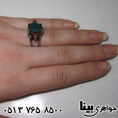 انگشتر جید دو طرفه