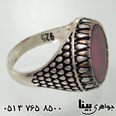 انگشتر یاقوت سرخ طرح بوته