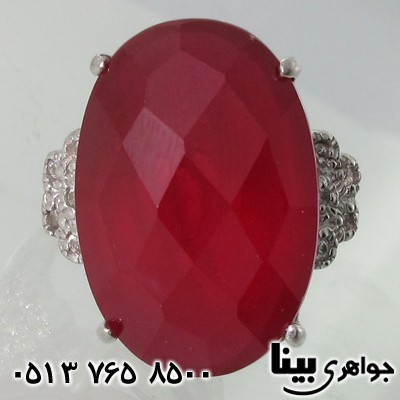 انگشتر یاقوت سرخ پنج گل