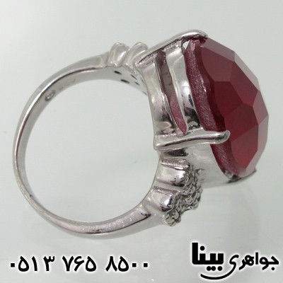 انگشتر یاقوت سرخ پنج گل