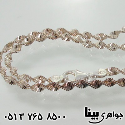 زنجیر نقره مارپیچ