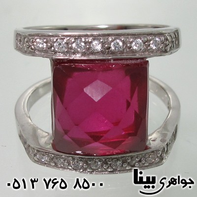 انگشتر یاقوت سرخ دو حلقه