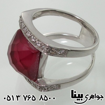 انگشتر یاقوت سرخ دو حلقه