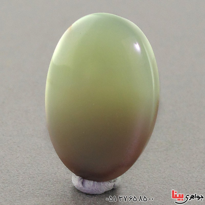 نگین انگشتر عقیق نسکافه ای درشت خوشرنگ _کد:17139