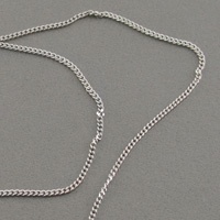زنجیر نقره آب رودیوم 45 سانتی 