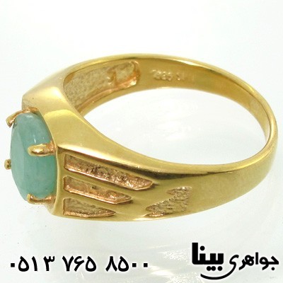 انگشتر زمرد سه خط