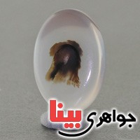 نگین عقیق شجری با دو صورت انسان نگین عقیق شجری با دو صورت انسان