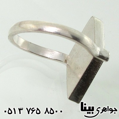 انگشتر نقره طرح لوزی حرزدار