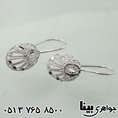 گوشواره نقره ملیله کاری طرح اشک