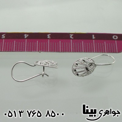 گوشواره نقره ملیله کاری طرح اشک