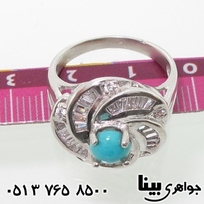انگشتر فیروزه نیشابوری طرح رز