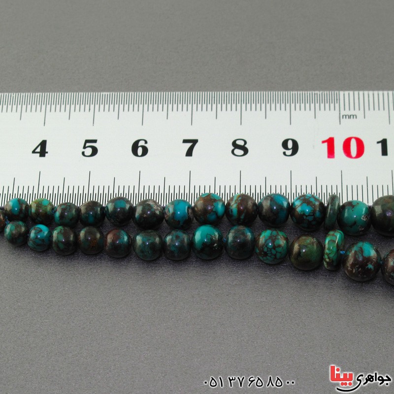 تسبیح فیروزه نیشابوری 33 دانه ای بسیار عالی و فاخر _کد:2580