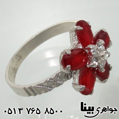 انگشتر توپاز قرمز