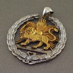 شیر و خورشید طلایی خاص و بسیار شیک _کد:17527