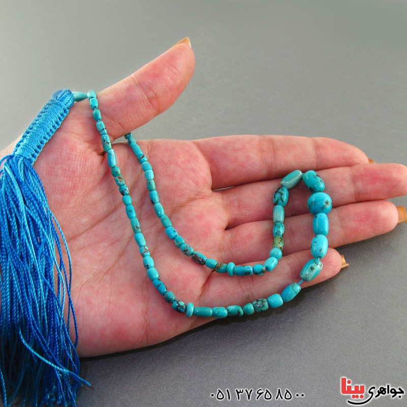 تسبیح فیروزه نیشابوری  شجری 33 دانه ای بسیار عالی _کد:2588