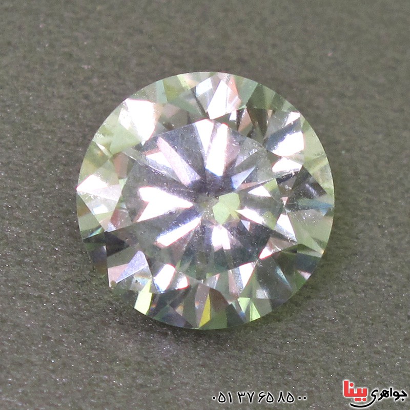 نگین انگشتر الماس روسی ( موزانایت ) سفید درخشان و زیبا _کد:2595