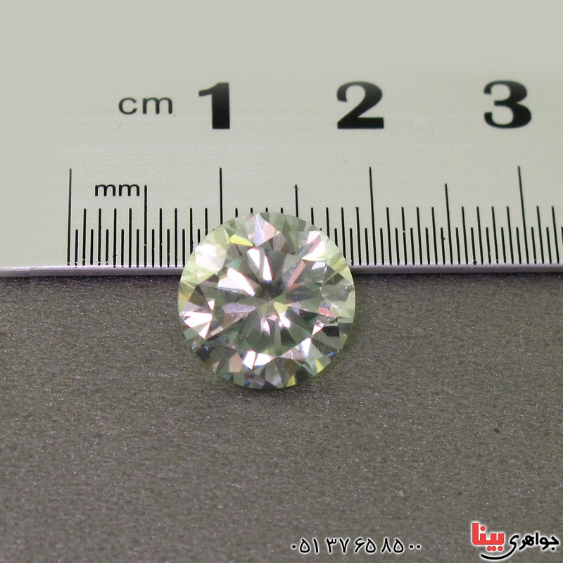 نگین انگشتر الماس روسی ( موزانایت ) سفید درخشان و زیبا _کد:2595