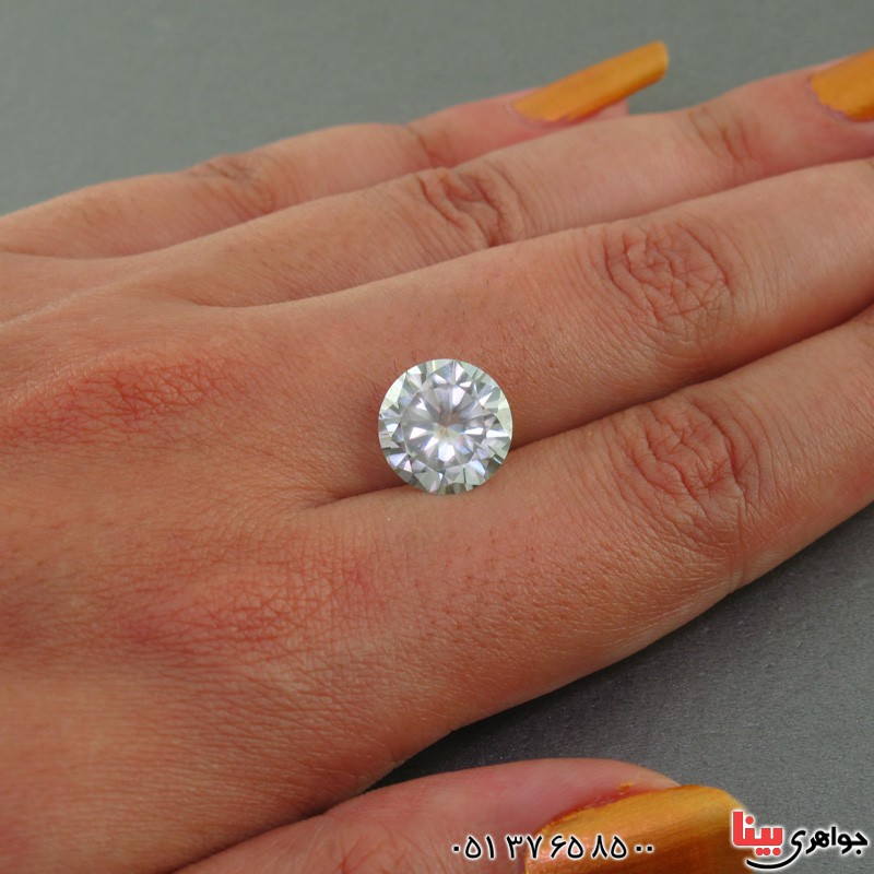 نگین انگشتر الماس روسی ( موزانایت ) درخشان و زیبا _کد:2598