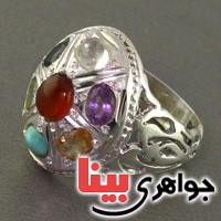 هفت نگین درشت مردانه فاخر بسیار عالی _کد:2599 هفت نگین درشت مردانه فاخر بسیار عالی _کد:2599