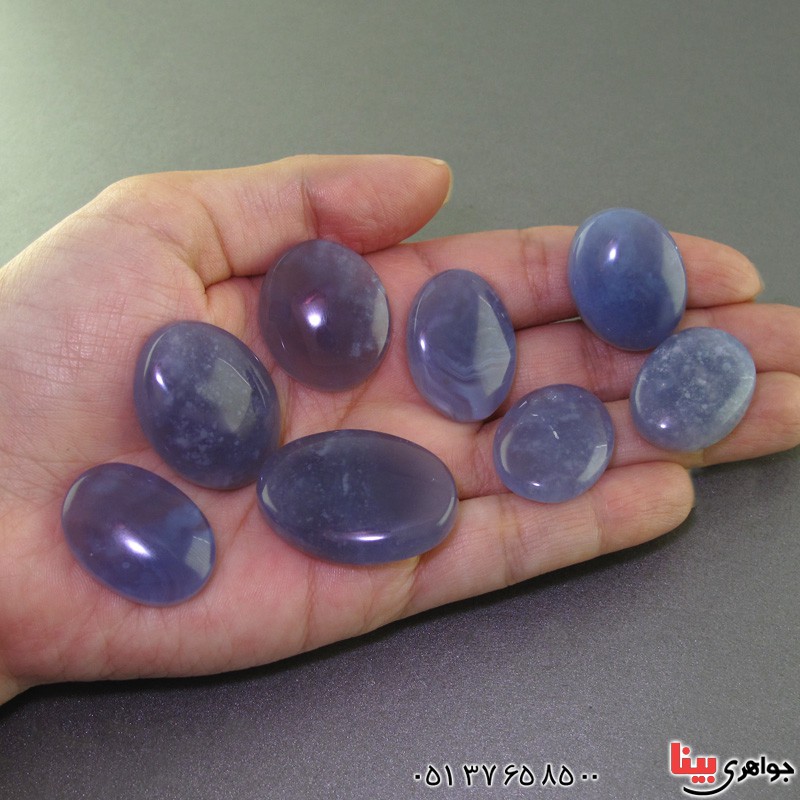 نگین انگشتر عقیق یمنی کبود شجری درشت بسیار خوشرنگ _کد:17582
