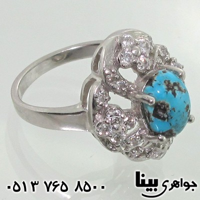 انگشتر فیروزه چهار گل