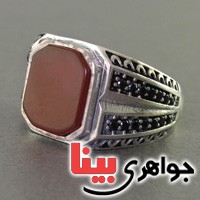 انگشتر عقیق قرمز مردانه زیبا انگشتر عقیق قرمز مردانه زیبا