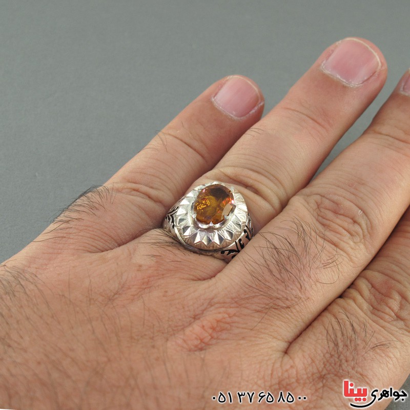 انگشتر الکساندریت درشت خوش رنگ مردانه _کد:17695