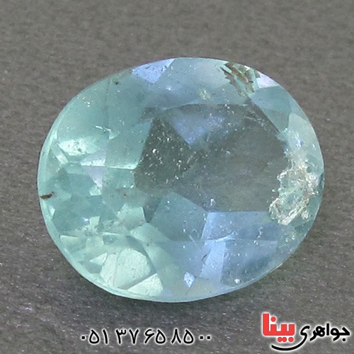 نگین انگشتر آکوآمارین عالی خوشرنگ _کد:17704