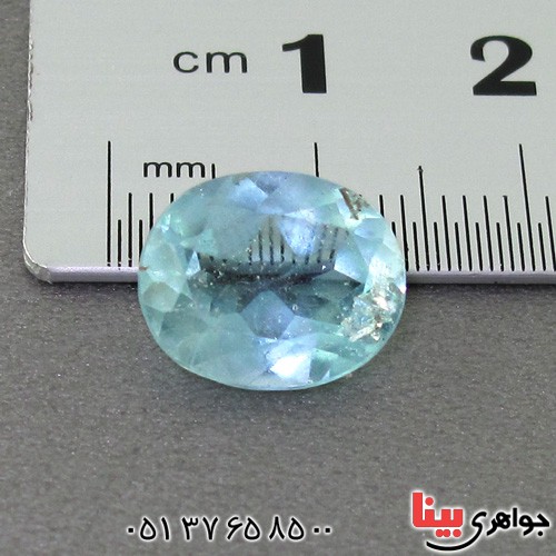 نگین انگشتر آکوآمارین عالی خوشرنگ _کد:17704