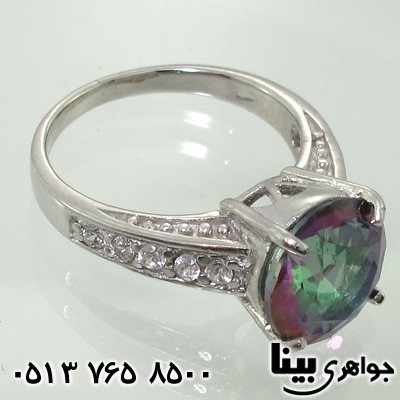 انگشتر توپاز هفت رنگ