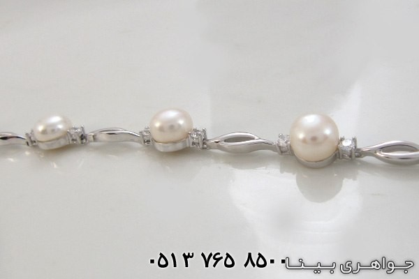 دستبند مروارید لوزی