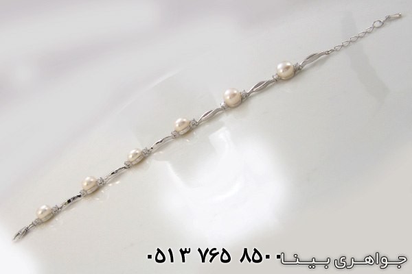 دستبند مروارید لوزی