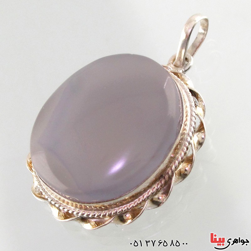 گردنبند عقیق یمنی کبود درشت خوشرنگ و زیبا _کد:2685
