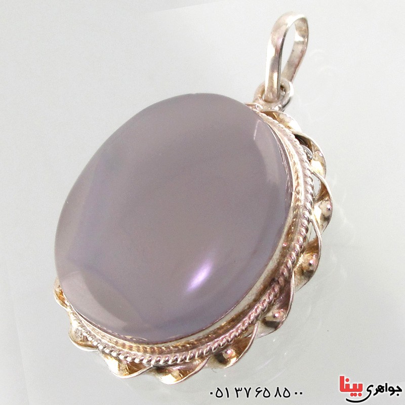 گردنبند عقیق یمنی کبود درشت خوشرنگ و زیبا _کد:2685