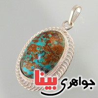 گردنبند فیروزه نیشابوری شجری زیبا و تک گردنبند فیروزه نیشابوری شجری زیبا و تک