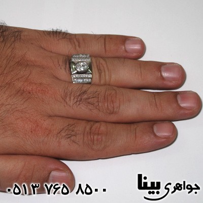 انگشتر نقره رکاب پهن