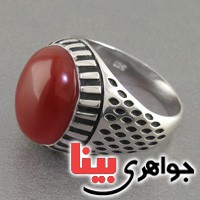 انگشتر عقیق قرمز مردانه عالی انگشتر عقیق قرمز مردانه عالی