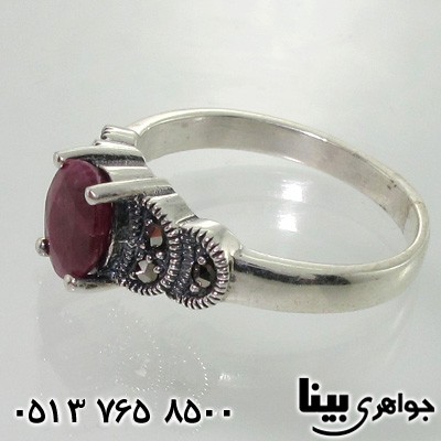 انگشتر یاقوت سرخ مارکازیت