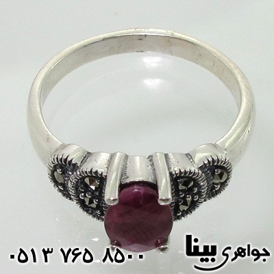 انگشتر یاقوت سرخ مارکازیت