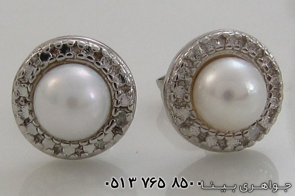 گوشواره مروارید دایره