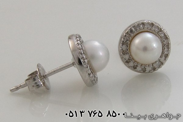 گوشواره مروارید دایره