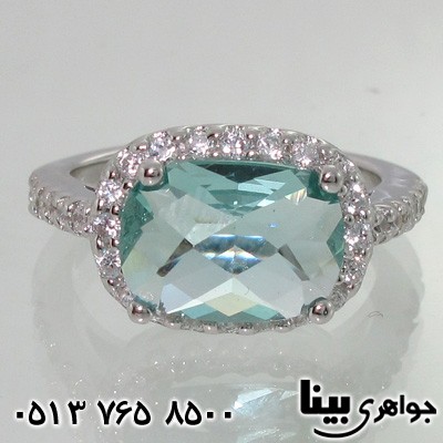 انگشتر آکوآمارین شفاف