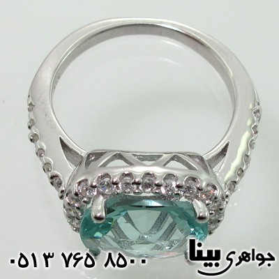 انگشتر آکوآمارین شفاف