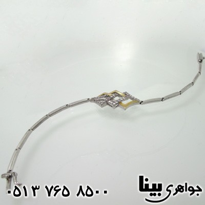 دستبند نقره سه لوزی