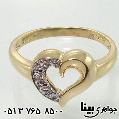 انگشتر الماس قلب