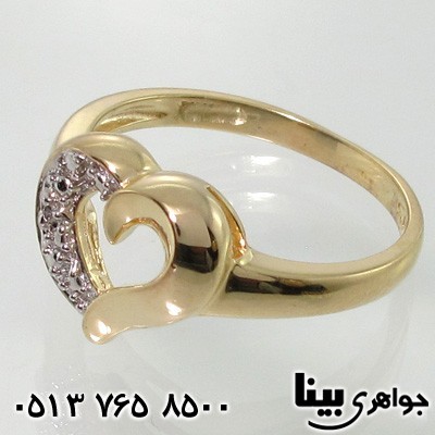 انگشتر الماس قلب
