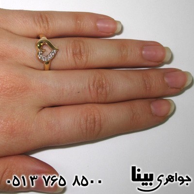 انگشتر الماس قلب