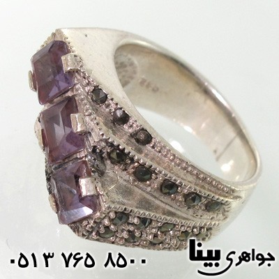 انگشتر آمتیست زنانه کلاسیک