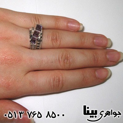 انگشتر آمتیست زنانه کلاسیک
