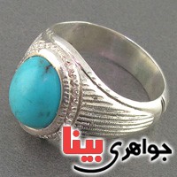 انگشتر فیروزه خوشرنگ بسیار عالی مردانه انگشتر فیروزه خوشرنگ بسیار عالی مردانه
